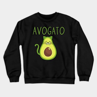 Funny avogato avocado cat for Cinco de Mayo fiesta Crewneck Sweatshirt